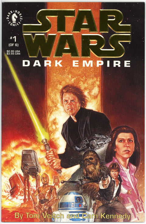 Star Wars Dark Empire Gold Foil logo Edition #1-6 NM+