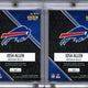 2022 Panini Instant Josh Allen Logo Patch Card #VL-1 1/2 & 2/2