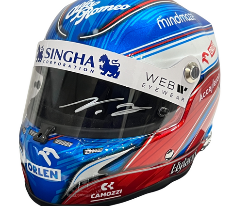 Valtteri Bottas Autographed Alfa Romeo Sauber 1:2 2022 Mini Helmet
