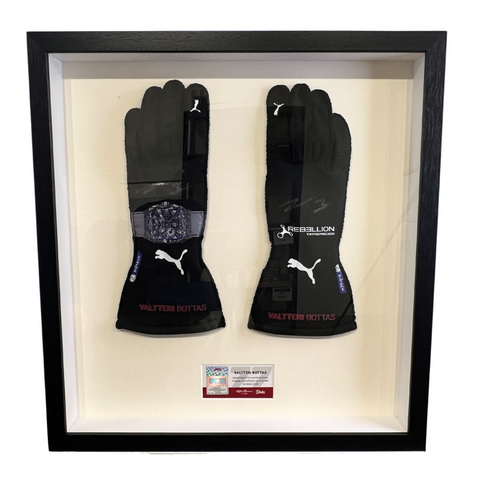 Valtteri Bottas Autographed 2023 Alfa Romeo Mexico Grand Prix Race Used Formula 1 Gloves