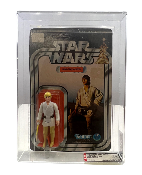Star Wars Luke Skywalker 1978 Kenner 12 Back-B Unpunched Figure AFA 75 *11619476*