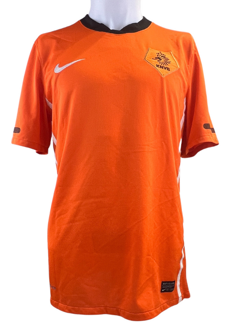 Dirk Kuyt #7 Autographed Nike Netherlands 2010/11 Home Jersey