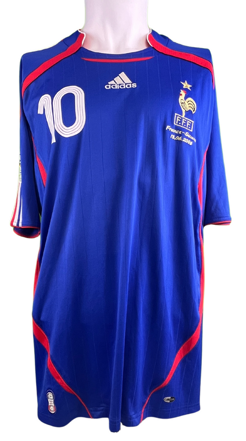 Zinedine Zidane Autographed Official 2006 Patches France Jersey