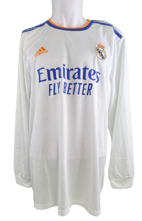 Eduardo Camavinga Autographed Adidas 2021/22 Real Madrid Long Sleeve Jersey
