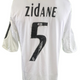 Zinedine Zidane #5 Autographed Adidas Real Madrid Authentic Jersey