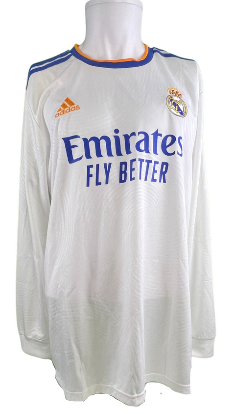 Vinícius Júnior Autographed Adidas 2021/22 Real Madrid Long Sleeve Jersey