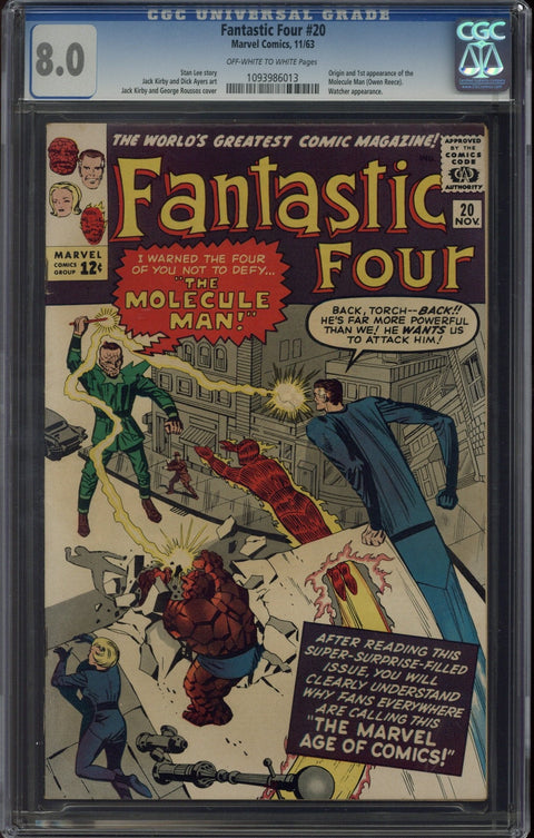 Fantastic Four #20 CGC 8.0 (OW-W) *1093986013*