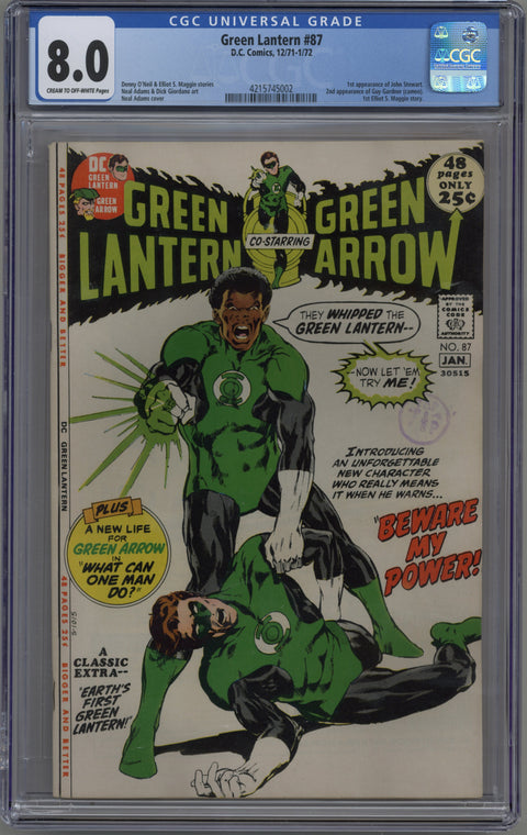 Green Lantern #87 CGC 8.0 (C-OW) *4215745002*