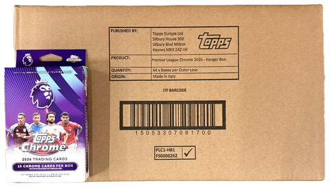 2026 Topps Chrome Premier League EPL Soccer Hanger