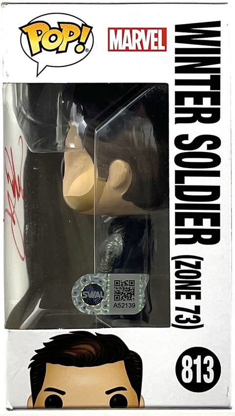 Sebastian Stan Autographed Winter Soldier (Zone 73) The Falcon and the Winter Soldier Funko POP #813