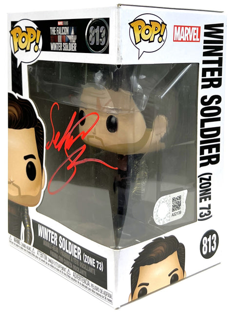 Sebastian Stan Autographed Winter Soldier (Zone 73) The Falcon and the Winter Soldier Funko POP #813