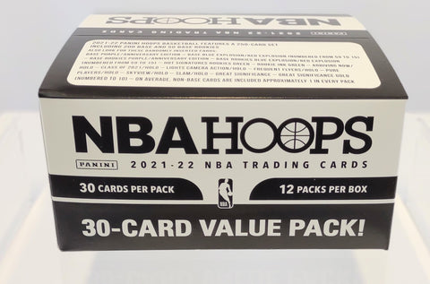 2021/22 Panini NBA Hoops Basketball Jumbo Value 12-Pack
