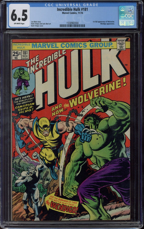 Incredible Hulk #181 CGC 6.5 (OW) *1558982004*