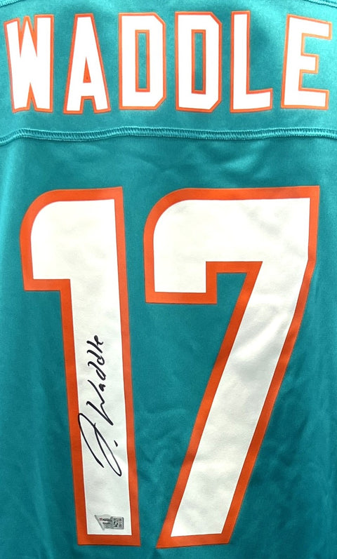 Jaylen Waddle #17 Autographed Miami Dolphins Nike Jersey