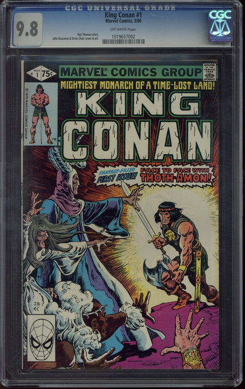 King Conan #1 CGC 9.8 (OW) *1019657002*