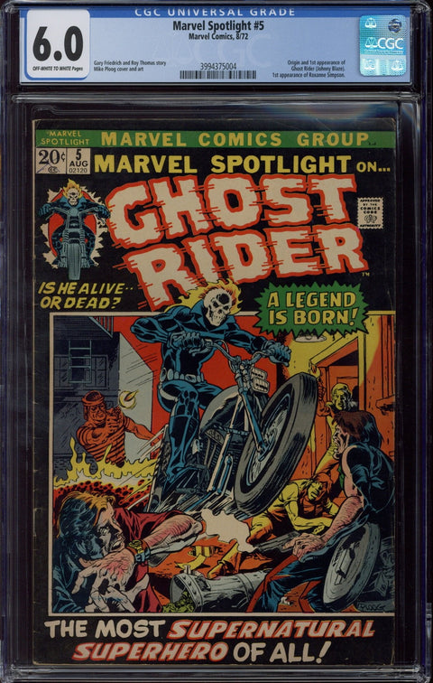 Marvel Spotlight #5 CGC 6.0 (OW-W) *3994375004*