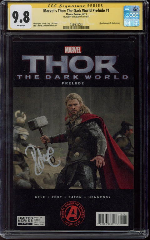 Marvel's Thor: The Dark World Prelude #1 CGC 9.8 (W) Signed By Idris Elba *3864623002*