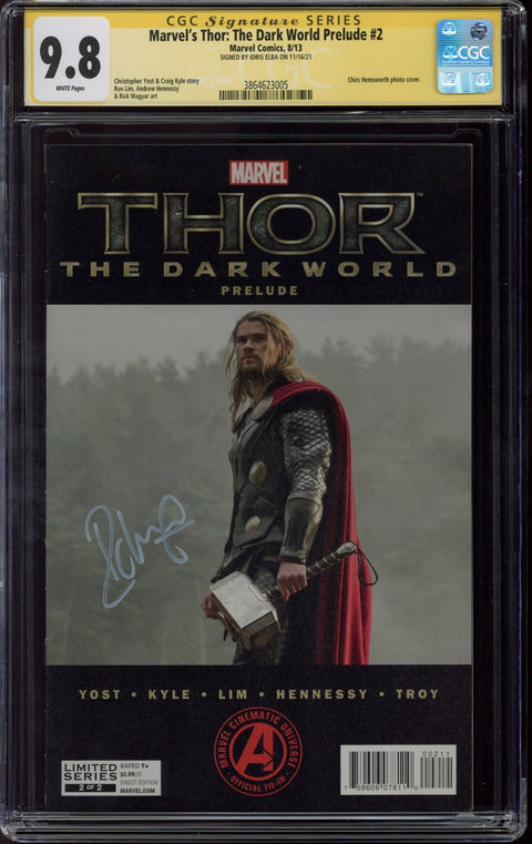 Marvel's Thor: The Dark World Prelude #2 CGC 9.8 (W) Signed By Idris Elba *3864623005*