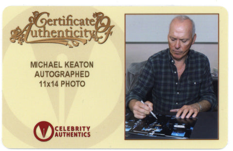 Michael Keaton Autographed 1989 Batman Bat Cave Central 28cmx35cm Photo Framed