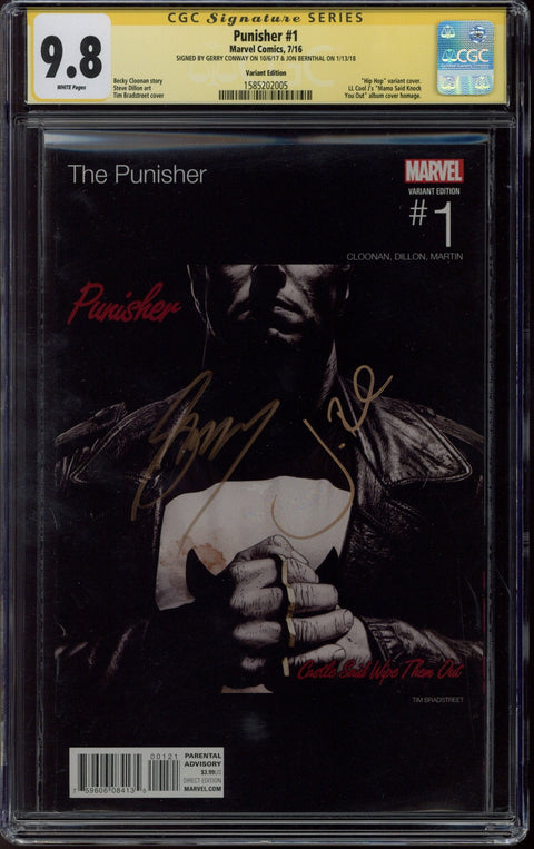 Punisher #1 CGC 9.8 (W) Signed By Gerry Conway & Jon Bernthal *1585202005*