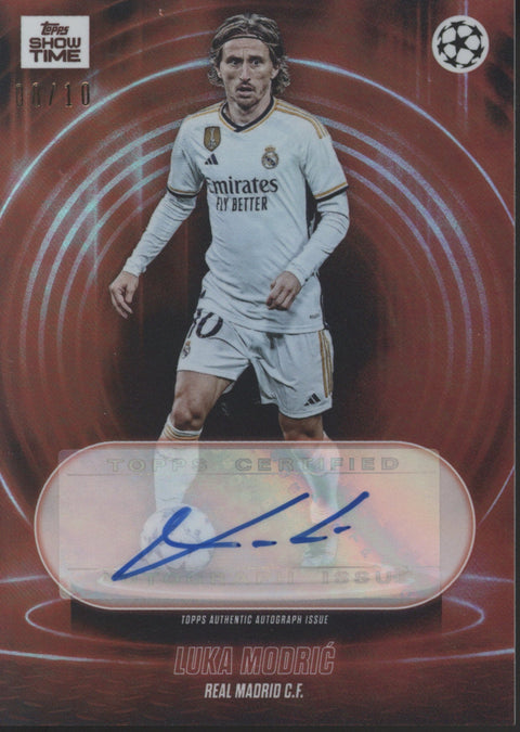 2024 Topps Showtime Luka Modric Auto Card 08/10