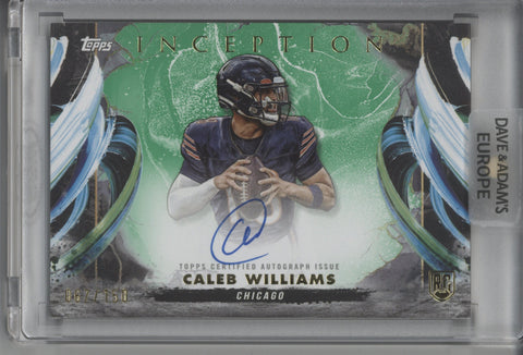 2024 Topps Inception Caleb Williams Green Auto Card #RW-CW 067/150