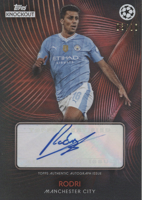 2024 Topps Showtime Rodri Auto Card 03/10