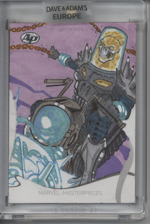 2022 Marvel Masterpieces Ghost Rider 1/1 Sketch Artist Proof