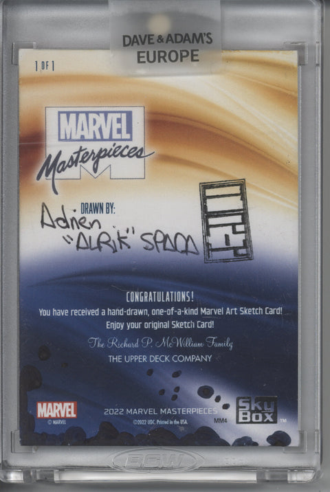 2022 Marvel Masterpieces Ghost Rider 1/1 Sketch Artist Proof