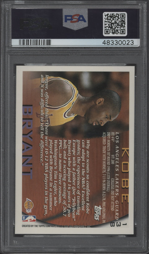 1996 Topps Kobe Bryant PSA 8 #138