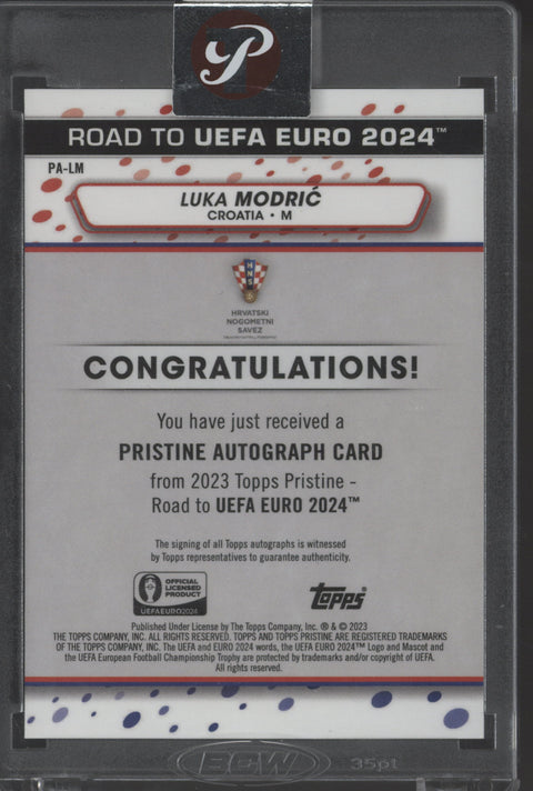 2023 Topps Pristine Luka Modric Auto #PA-LM