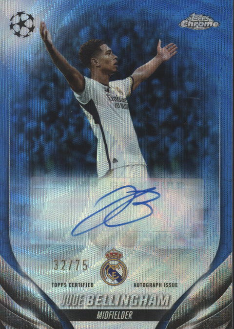 2024 Topps Chrome Jude Bellingham Auto Card #CA-JB 32/75