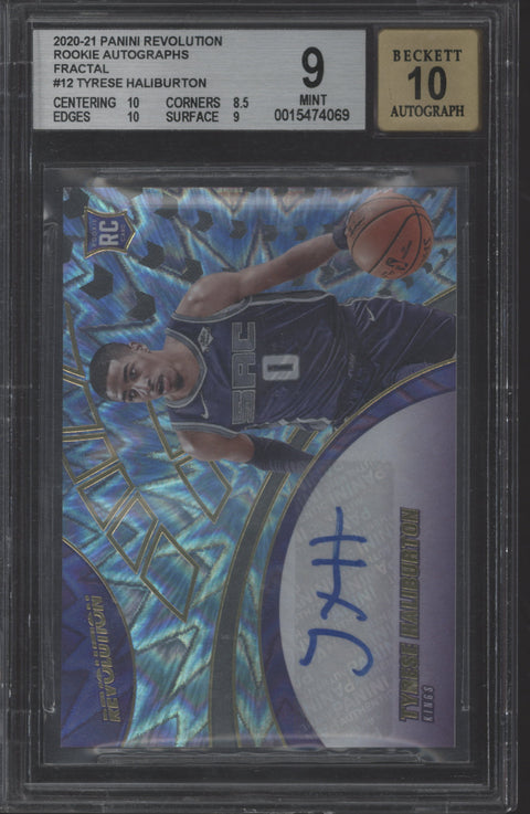 2020 Revolution Tyrese Haliburton Auto Fractal #41/100 BGS 9