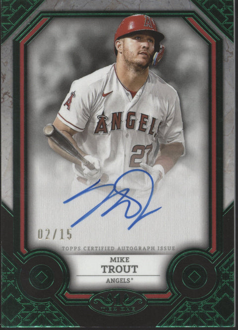 2024 Topps Tier One Mike Trout Auto Card #T1A-MT #2/15