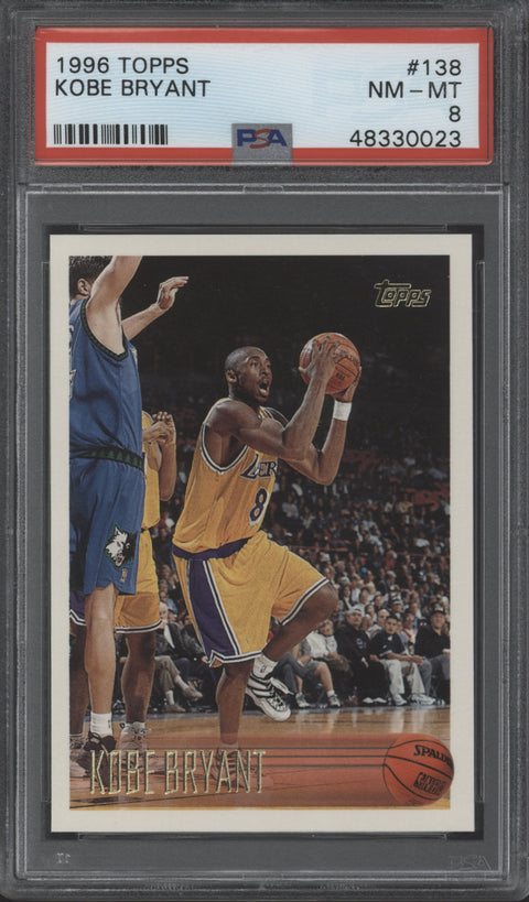 1996 Topps Kobe Bryant PSA 8 #138