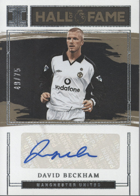 2022/23 Panini Impeccable David Beckham Auto /75 #HOF-DBE