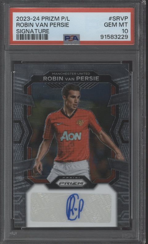 2023 Prizm Robin Van Persie Auto Card #S-RVP PSA 10