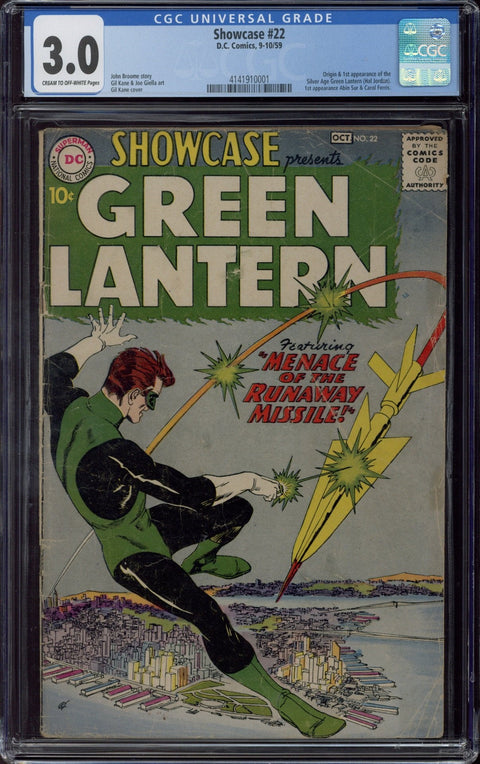 Showcase #22 CGC 3.0 (C-OW) *4141910001*