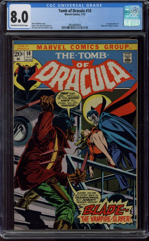 Tomb of Dracula #10 CGC 8.0 (OW-W) *3834660005*