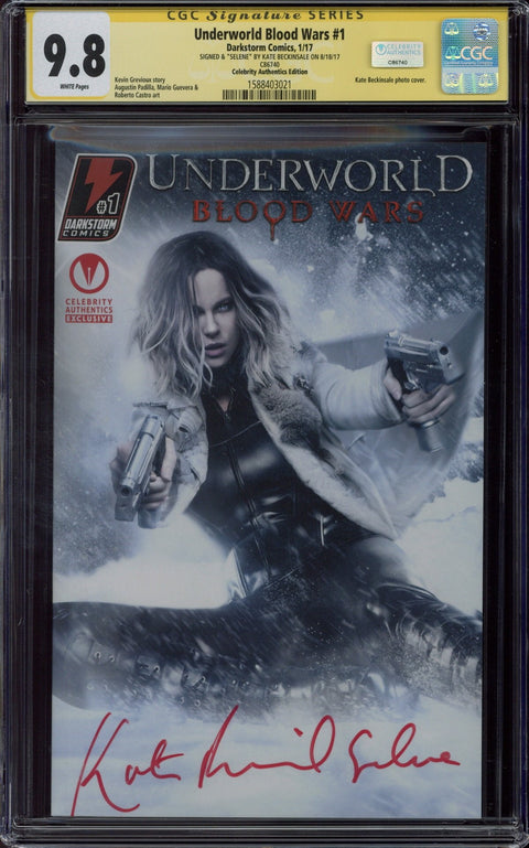 Underworld Blood Wars #1 CGC 9.8 (W) Signed By Kate Beckinsale *1588403021*