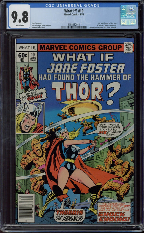 What If? #10 CGC 9.8 (W) Newsstand *4102532011*