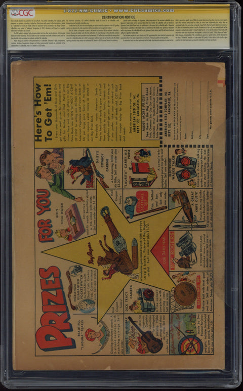 Young Men #14 CGC 2.5 (C-OW) Signed By Stan Lee & Russ Heath *1321938002*