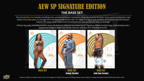 2025 Upper Deck SP Signature Edition AEW Wrestling Hobby
