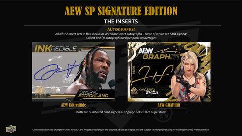 2025 Upper Deck SP Signature Edition AEW Wrestling Hobby