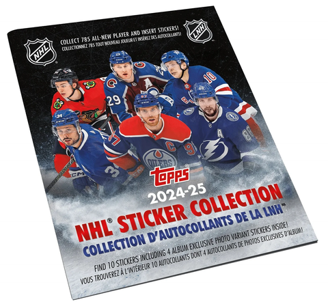 2024/25 Topps NHL Hockey Sticker Collection Album