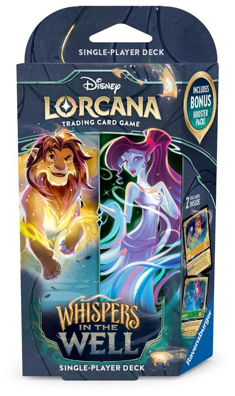 Disney Lorcana TCG: Whispers in the Well Starter Deck Box