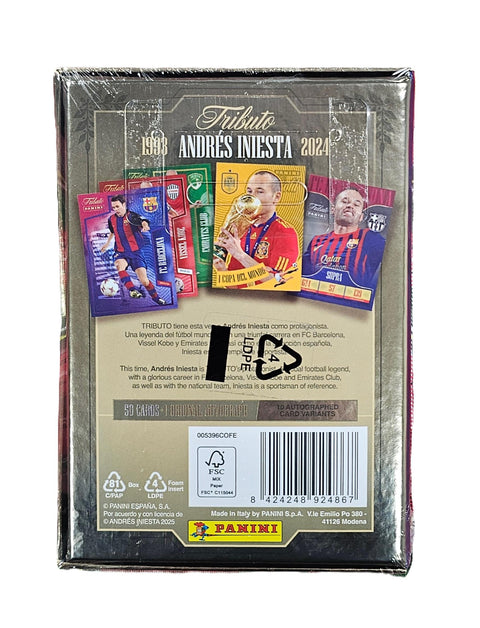 2025/26 Panini Andres Iniesta Tribute Soccer Hobby Box