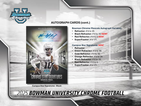 2025 Bowman University Chrome Football Blaster