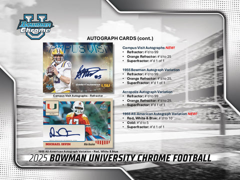 2025 Bowman University Chrome Football Blaster