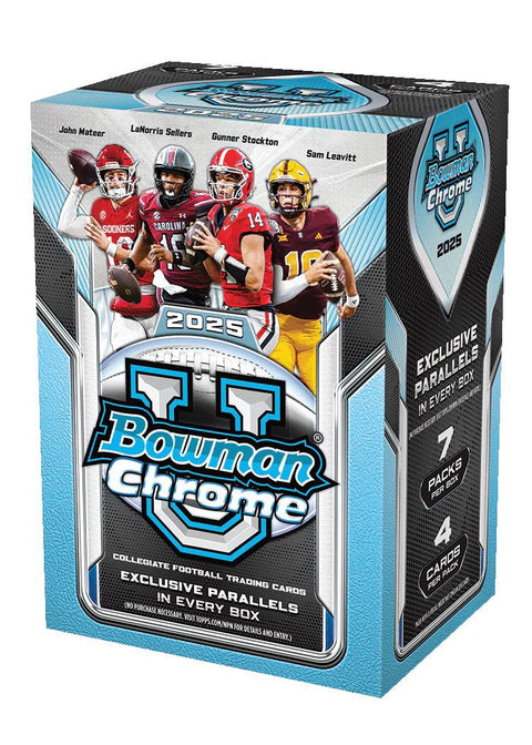2025 Bowman University Chrome Football Blaster